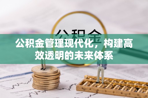 马鞍山公积金管理现代化，构建高效透明的未来体系