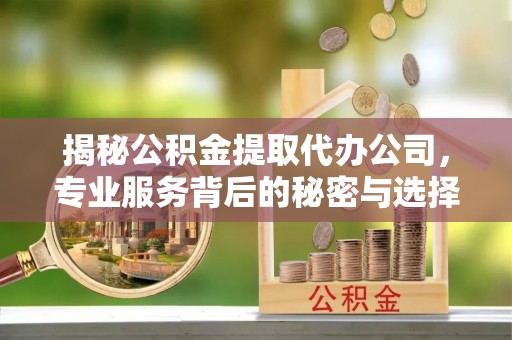 马鞍山揭秘公积金提取代办公司，专业服务背后的秘密与选择指南